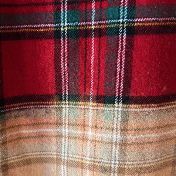 Sanctuary Red and Green Tartan Plaid Flannel‎ Button Down 100% Cotton Sz Small - Picture 9 of 9